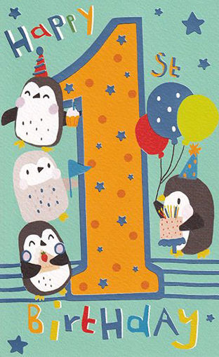 Picture of 1ST BIRTHDAY CARD